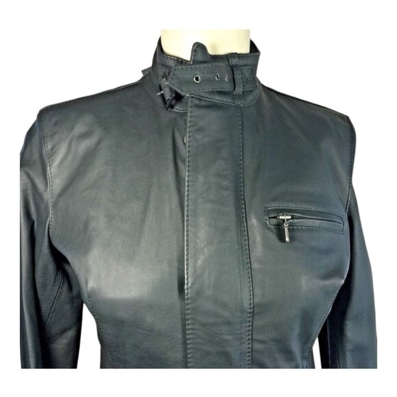 Authentic Belstaff Gold Label Leather “Little Jacket” EU 42 Made In Italy NWT - Picture 2 of 12